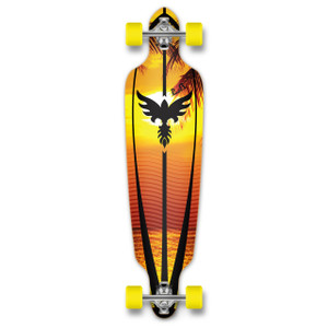 Yocaher Drop Through Longboard Complete - Sunset Yocaher Drop Through Longboard Complete - Sunset