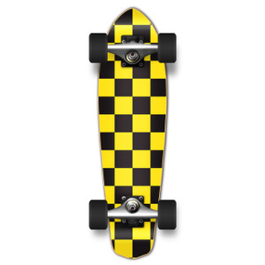Yocaher Micro Cruiser Complete - Checker Yellow Yocaher Micro Cruiser Complete - Checker Yellow