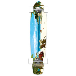 Yocaher Slimkick Longboard Complete - Getaway Yocaher Slimkick Longboard Complete - Getaway