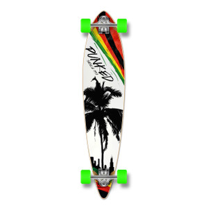 Yocaher Pintail Longboard Complete - Palm City Rasta Yocaher Pintail Longboard Complete - Palm City Rasta