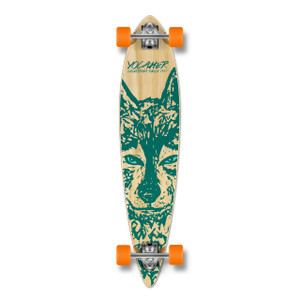 Yocaher Pintail Longboard Complete - Spirit Animal WOLF Yocaher Pintail Longboard Complete - Spirit Animal WOLF