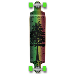 Yocaher Drop Down Longboard Complete - In the Pines : Rasta Yocaher Drop Down Longboard Complete - In the Pines : Rasta