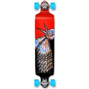 Yocaher Drop Down Longboard Complete - The Bird Red Yocaher Drop Down Longboard Complete - The Bird Red