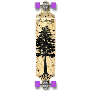 Yocaher Drop Down Longboard Complete - In the Pines : Natural Yocaher Drop Down Longboard Complete - In the Pines : Natural