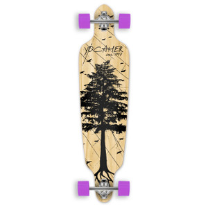 Yocaher Drop Through Longboard Complete - In the Pines : Natural Yocaher Drop Through Longboard Complete - In the Pines : Natural