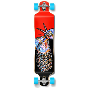Yocaher Lowrider Longboard Complete - The Bird Red Yocaher Lowrider Longboard Complete - The Bird Red