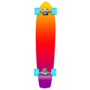 Yocaher Slimkick Longboard Complete - Gradient Pink Yocaher Slimkick Longboard Complete - Gradient Pink