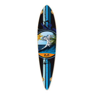 Yocaher Pintail Longboard Deck - Wave Yocaher Pintail Longboard Deck - Wave
