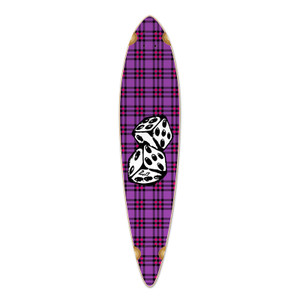 Yocaher Pintail Longboard Deck - Dice