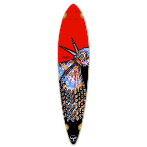 Yocaher Pintail Longboard Deck - The Bird Red Yocaher Pintail Longboard Deck - The Bird Red