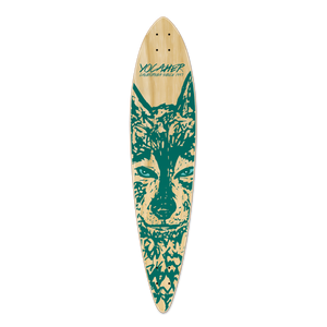 Yocaher Pintail Longboard Deck - Spirit Animal WOLF Yocaher Pintail Longboard Deck - Spirit Animal WOLF