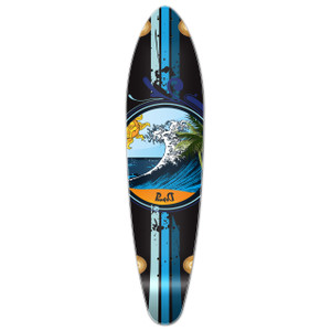 Yocaher Kicktail Longboard Deck - Wave Yocaher Kicktail Longboard Deck - Wave