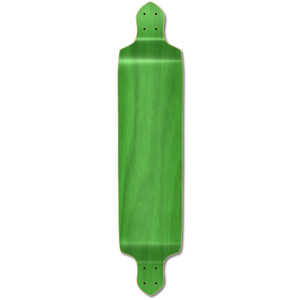 Yocaher Drop Down Longboard Deck - Stained Green Yocaher Drop Down Longboard Deck - Stained Green