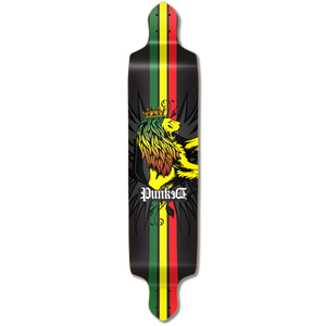 Yocaher Drop Down Longboard Deck - Rasta Yocaher Drop Down Longboard Deck - Rasta