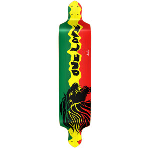 Yocaher Drop Down Longboard Deck - Rasta 2 Yocaher Drop Down Longboard Deck - Rasta 2
