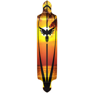 Yocaher Drop Down Longboard Deck - Sunset Yocaher Drop Down Longboard Deck - Sunset