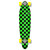 Yocaher Kicktail Longboard Complete - Checker Green