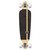 Yocaher Drop Through Longboard Complete - Crest Burgundy