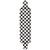 Yocaher Drop Down Longboard Deck - Checker White