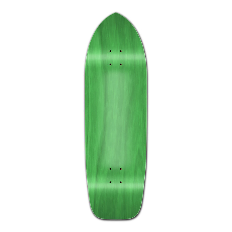 Yocaher Old School Longboard Deck - Stained Green