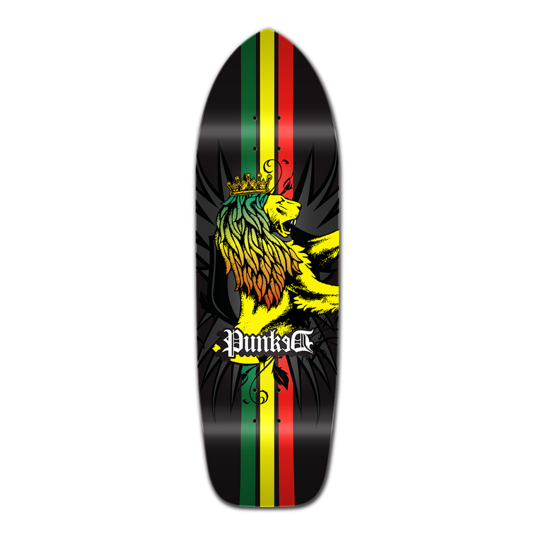 Yocaher Old School Longboard Deck - Rasta