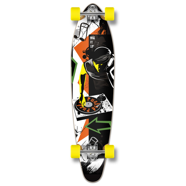 Yocaher Kicktail Longboard Complete - Mixitup