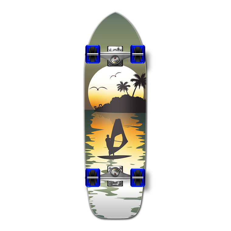 Yocaher Old School Longboard Complete - Surfer