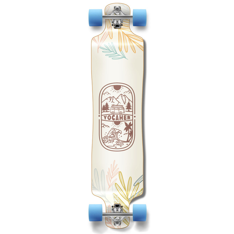 Yocaher Lowrider Longboard Complete - Adventure Colored