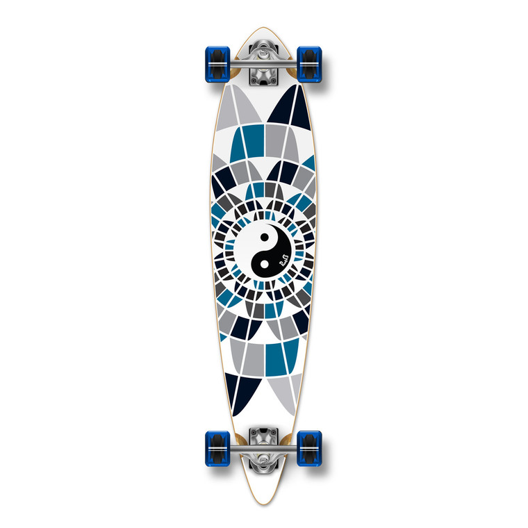 Yocaher Pintail Longboard Complete - Ying Yang