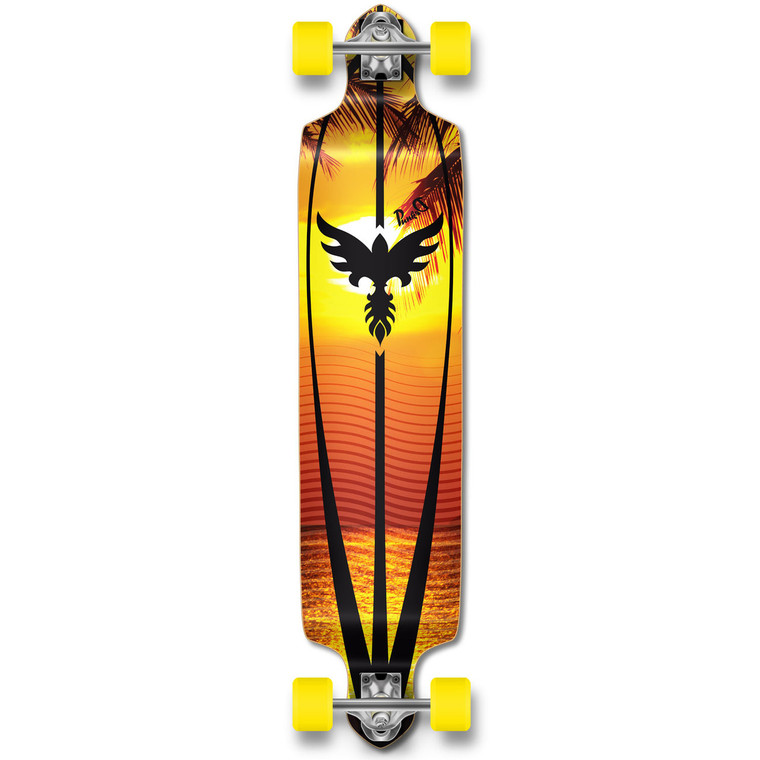 Yocaher Drop Down Longboard Complete - Sunset