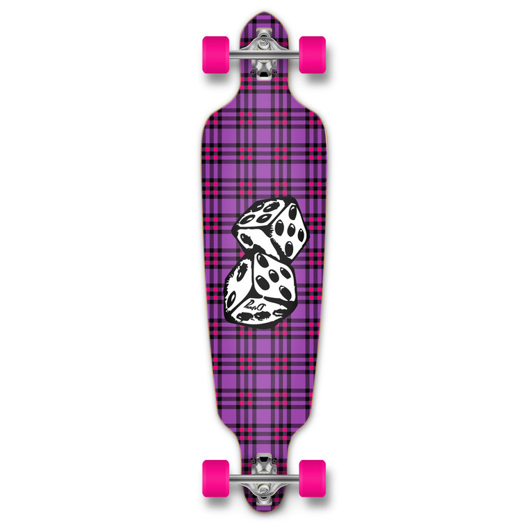 Yocaher Drop Through Longboard Complete - Dice