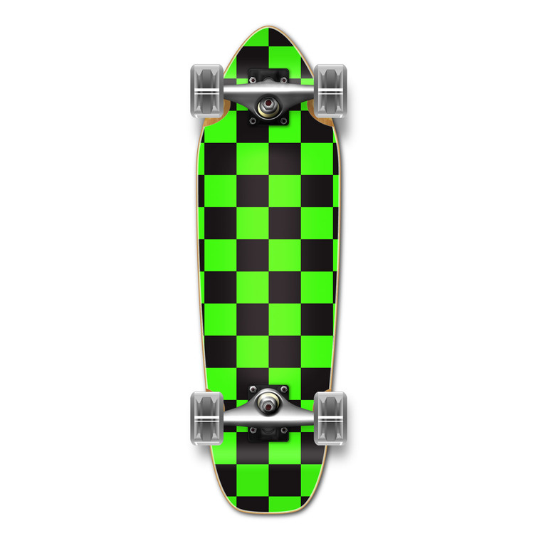 Yocaher Mini Cruiser Complete - Checker Green