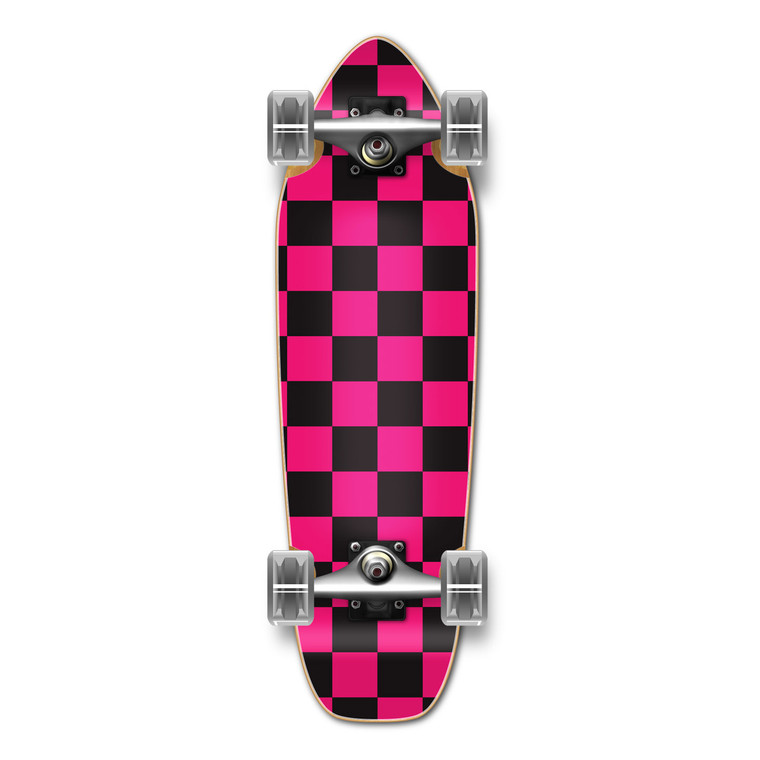 Yocaher Mini Cruiser Complete - Checker Pink