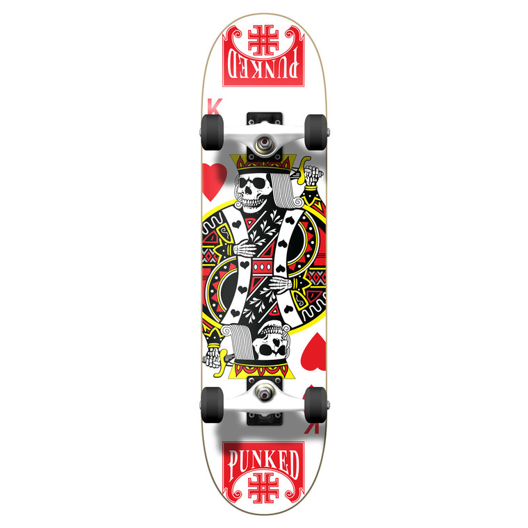 Yocaher Complete Skateboard 7.75" - King of Hearts