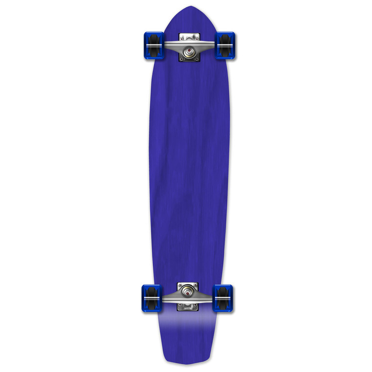 Yocaher Slimkick Longboard Complete - Stained Blue