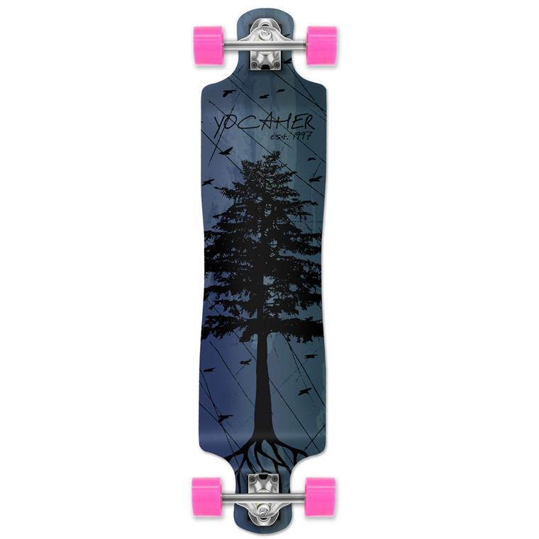 Yocaher Lowrider Longboard Complete - In the Pines : Blue