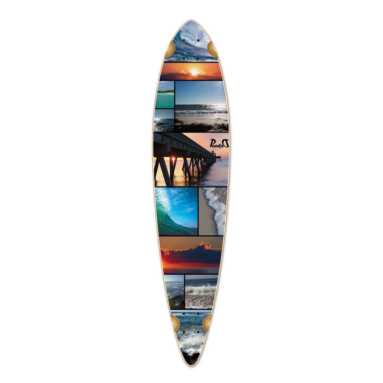Yocaher Pintail Longboard Deck - Seaside