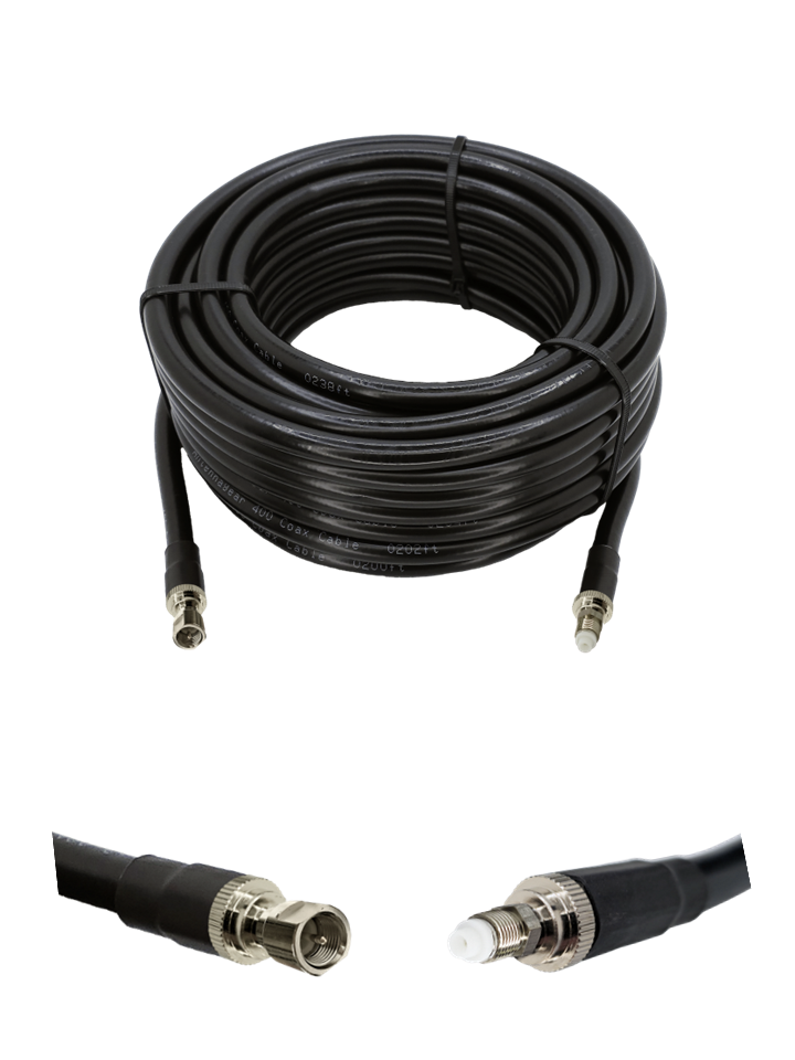 12FT Dual CB Antenna Coax Cable, RG8X, Co-Phase, 3 PL-259 Connectors, Low Loss - View #7