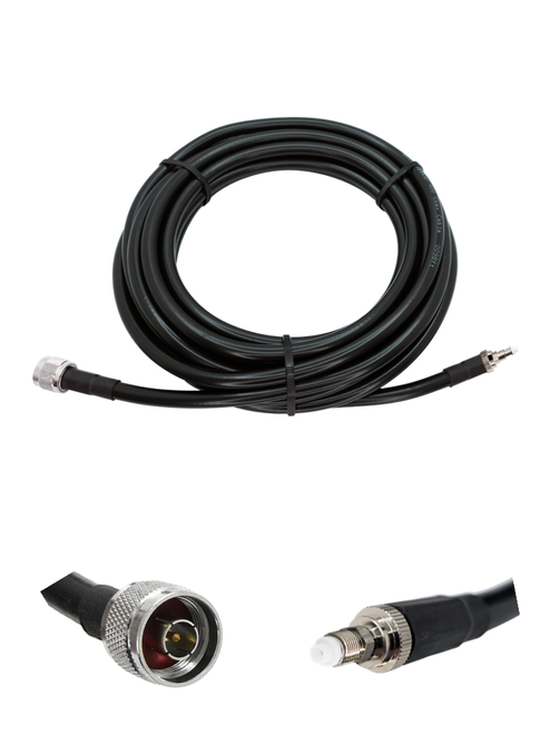 AntennaGear - AGA400 - 30ft - Coax Extension Cable - N Male to FME Female - 50 Ohm - UV Resistant Jacket - Shielded - Low Loss - High Flexibility