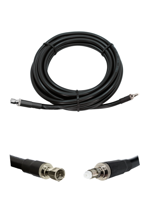 AntennaGear - AGA400 - 30ft - Coax Extension Cable - FME Male to FME Female - 50 Ohm - UV Resistant Jacket - Shielded - Low Loss - High Flexibility