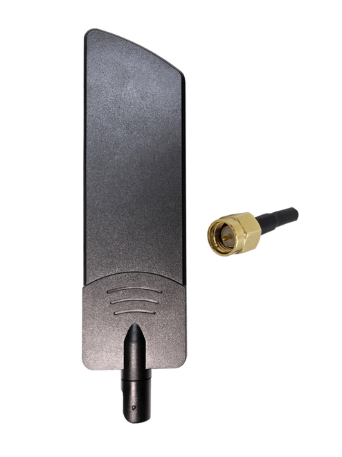 AntennaGear BV5G - Omni Directional Cellular 4G LTE CBRS 5G NR - IoT M2M - Velcro Mount Paddle Antenna - SMA Male