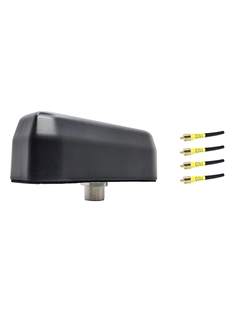 AntennaGear M940MM Low-Profile Series 4-Lead Mobility M2M IoT MIMO 4 x Cellular 4G LTE CBRS 5G Bolt Mount Antenna w/15ft Coax Cables - MMCX