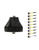 AntennaGear M690N Enterprise Series 9-Lead Mobility M2M IoT MIMO 8 x Cellular 4G LTE CBRS 5G NR / GPS GNSS Bolt Mount Antenna w/15ft Coax Cables - N Male