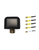 AntennaGear M450BM Low-Profile Series 5-Lead Mobility M2M IoT MIMO 4 x Cellular 4G LTE CBRS 5G NR / GPS GNSS Bolt Mount Antenna w/15ft Coax Cables - MMCX