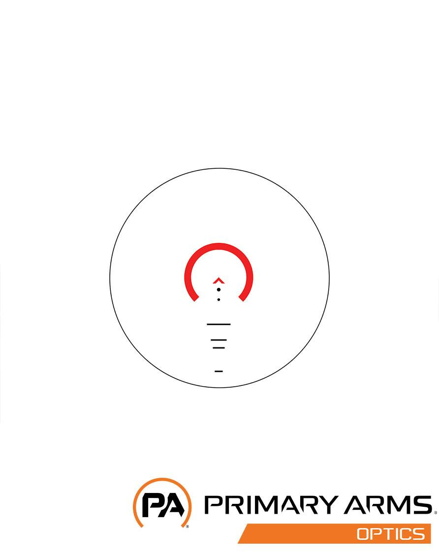 Primary Arms SLx 1X MicroPrism™ Scope - Red Illuminated ACSS