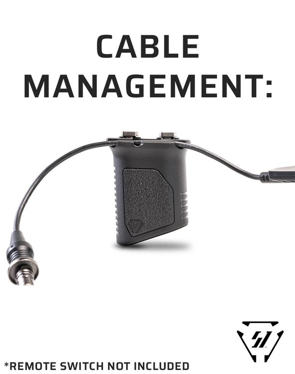 Strike Industries Angled Vertical Grip with Cable Management - Long or Short (M-LOK) 