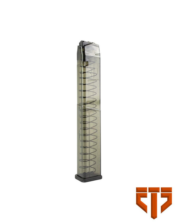 Elite Tactical Systems ETS MAG FOR GLK 21/30 45ACP 30 CARBON SMOKE 