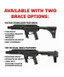 Extar EP9 6.5 inch, 9mm, firearm rifle with two brace options, including fixed and adjustable, with integrated QD socket and receiver extension.