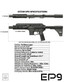 Extar EP9 6.5" 9mm Essentials Bundle, image of a tactical rifle with specifications and features displayed.