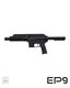 Extar Stabilizer W Strap, SBA3™ Adjustable Stabilizing Brace, SBA6™ Adjustable Stabilizing Brace - Extar EP9 6.5" 9mm pistol with bare buffer tube, no brace installed, right side view